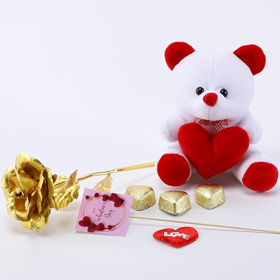 ferns and petals teddy bear