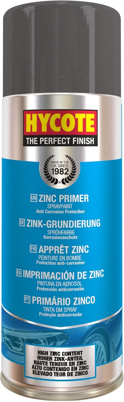 Hycote High Zinc Content Aerosol Car Paint Zinc Primer 400 ml