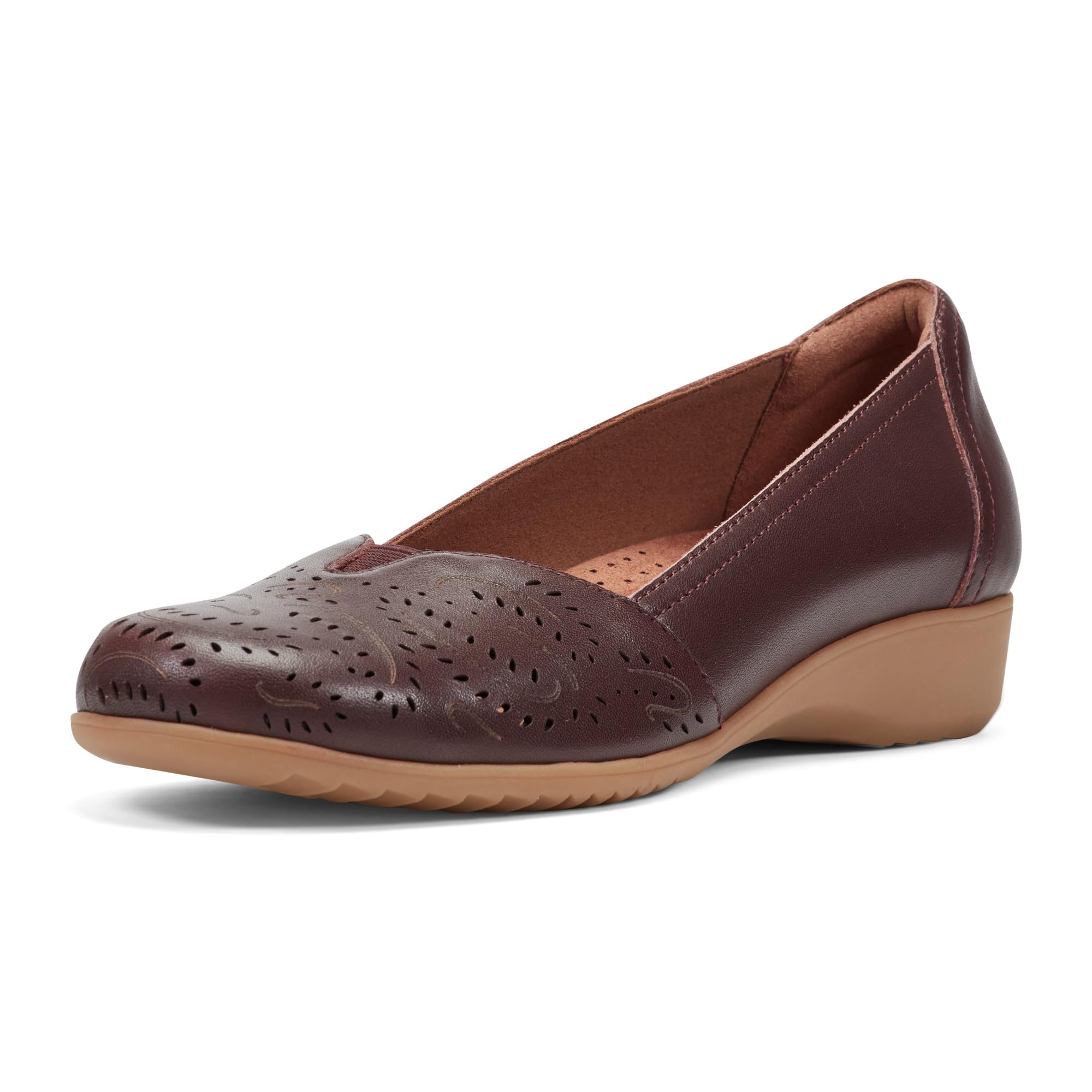 Cobb Hill Rozie Women’s Slip On, 11 B(M) US, Burgundy