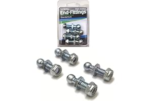 Hatchlift Products Ball Stud with Nylon Nuts - Replacement End Fitting for Socket Gas Springs - Easy Disconnect & Reconnect - Extends Gas Spring Life - Off-Season Storage, 13mm Stud - 4 pcs