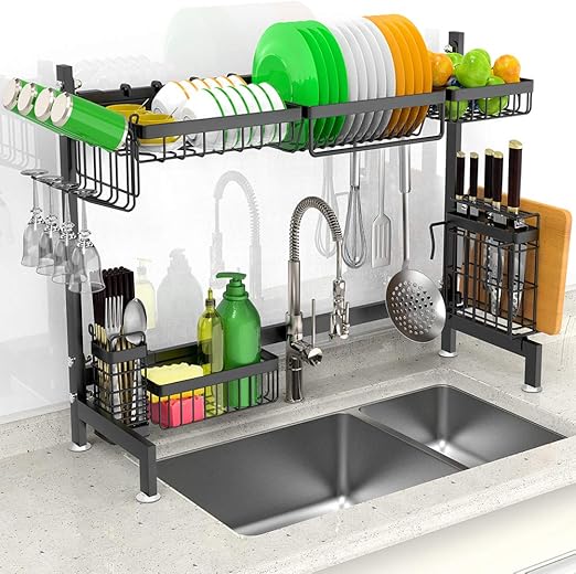 amazon stainless steel dish drainer