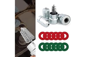 Lecctso Battery Brush, Battery Cable Cleaner, Dirt Corrosion Brushes, Battery Terminal Anti Corrosion Washers, Car Battery Cleaner Tool with 12Pcs Protector Fibe and 2Pcs Cleaning Brush for Car