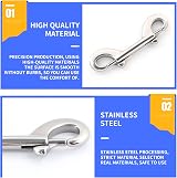 Gtwinsone 5pcs Zinc Alloy Double Ended Bolt Snap Hooks Swivel Trigger Clips view 3