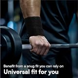 H&S Sweat Bands 6 Pack Cotton Spandex Wristbands Gym Tennis Running view 3