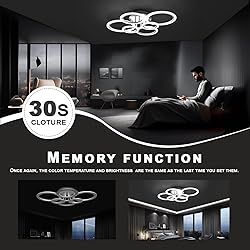 OUQI Modern Led Ceiling Light, 72W 6400Lm LED Flush