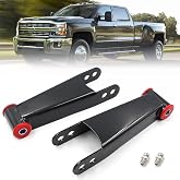 2-3" Rear Drop Shackles 410730 Kit For 2001-2010 Chevy Silverado GMC Sierra | 1500 2500 3500 HD,2WD 4WD,2-3 inch,Leaf Spring Suspension
