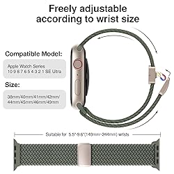 Braided Stretchy Band Compatible with Apple Watch