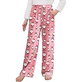 Arshiner Pajama Pants for Girls Long Sleep Plaid Pants Soft Lounge Pj Bottoms with Pockets