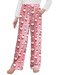 Arshiner Pajama Pants for Girls Long Sleep Plaid