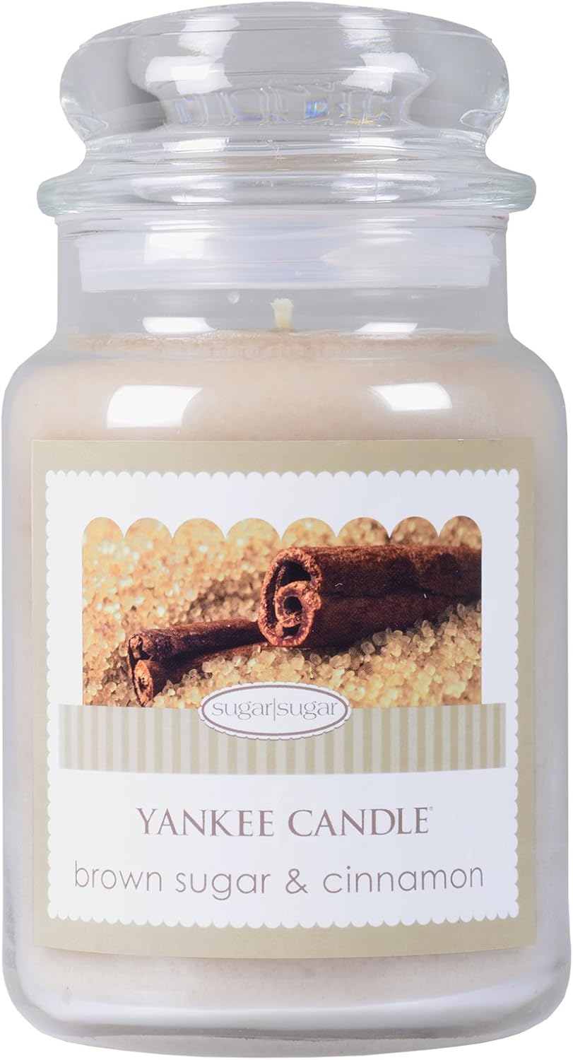 Large Yankee Candle, Scented With Brown Sugar & Cinnamon Amazon.co.uk