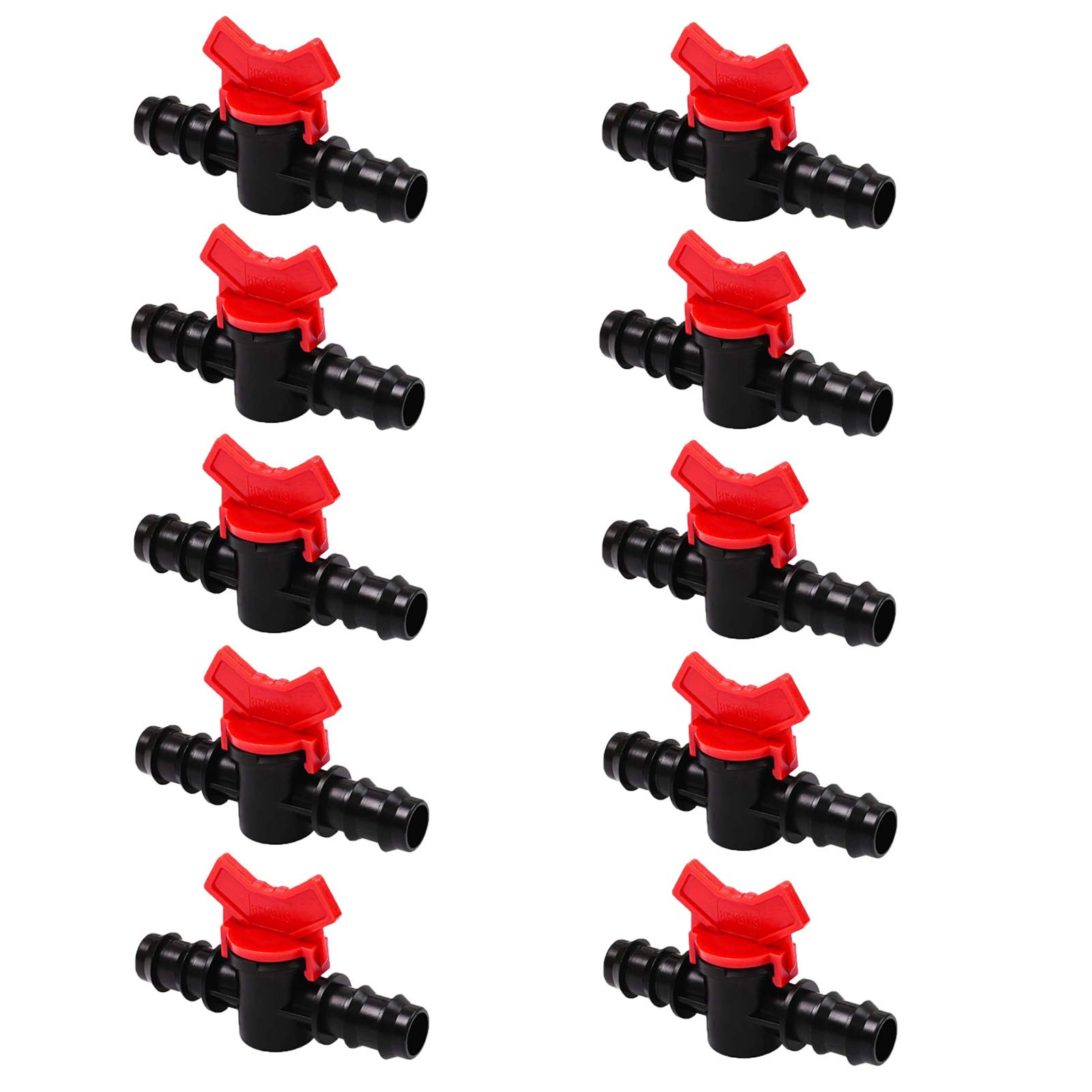 10 PCS Plastic Garden Faucet, Drip Irrigation Switch Valve Gate Valves, Pipe Irrigation Valve, Garden Hose Connection, for Outdoor Garden Water Valve Control