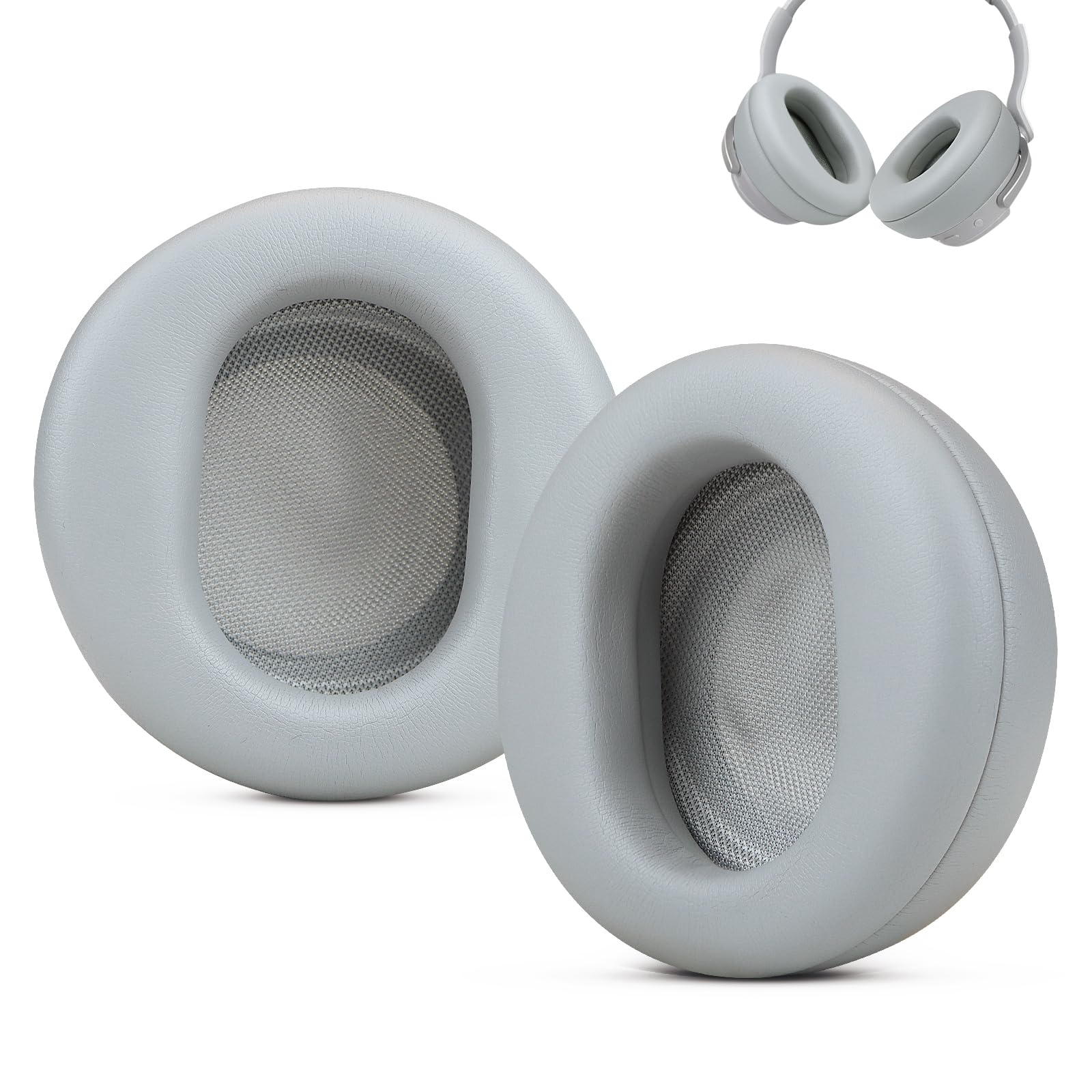SINOWO Replacement Earpads for Microsoft Surface Headphones 1 2 Wireless Noise Cancellation Headsets,Ear Pads Cushions with High-Density Noise Isolation Foam,Soft Protein Leather-Grey