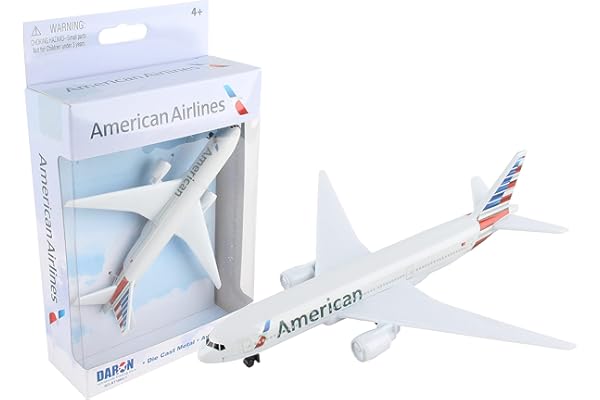 Daron Toy Airplane – American Airlines – Die-Cast Metal Model Airplane Toy with Plastic Parts for Kids Ages 3+