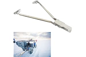 SUONE 304 Stainless Steel Snowmobile Tow Hitch Mount for ATV Large Pull Behind Sled, Tow bar,Porable ice Fishing House/shanty