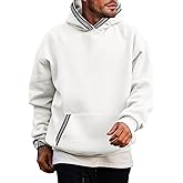 JMIERR Mens Hoodies Pullover Casual Cotton Fleece Hooded Sweatshirts Long Sleeve Shirts