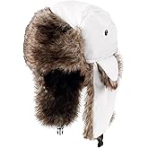 ONWAY Trapper Hat Winter Hats for Women Men with Faux Fur Ear Flaps