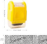 YAAVAAW Privacy ID Address Blocker Stamp Roller Blue S view 2