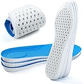 XINIFOOT 3 Pairs Breathable Shock Absorption Sport Shoe Insoles for Men&Women Elastic Soft Running Shoes Pad Replacement Inso