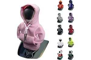 vvag Gear Shift Hoodie, Hoodie Car Gear Shift Cover, Car Shift Knob Hoodie, Automotive Interior Accessories, Universal Fit Knob Cover Gift (Pink)