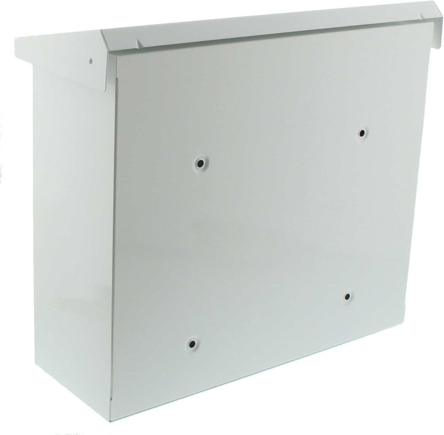BURG-WÄCHTER Letterbox with Hinged Rain Canopy, A4 Throw-in Format, EU Norm EN 13724, Galvanized Steel, Comfort 913 W, White - Image 3