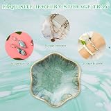 CavspkArt Ceramic Jewelry Dishes Green Vintage Blue 11x3cm view 4