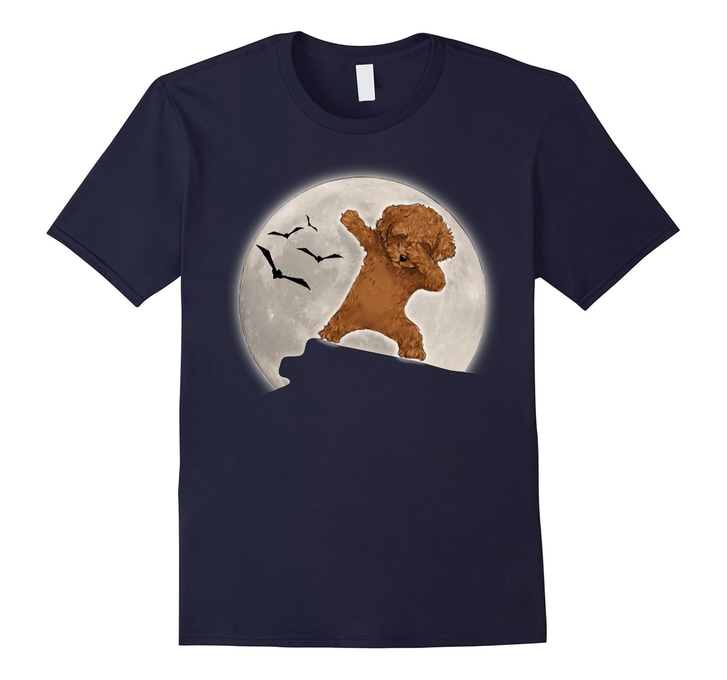 Funny Poodle Dabbing Shirt Dog Halloween Costume T Shirt-ANZ