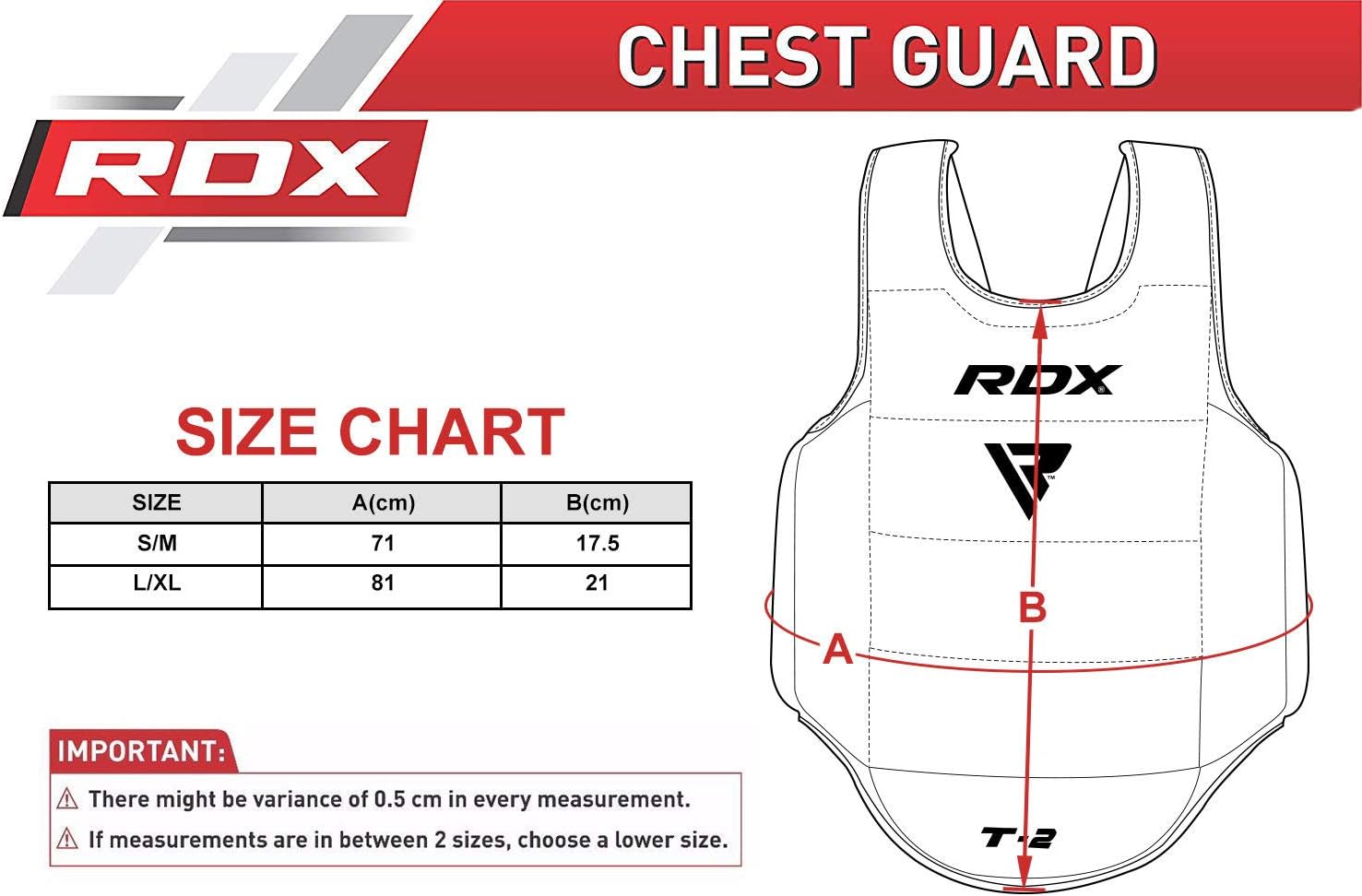 RDX TKD Chest Guard Boxing MMA Body Protector Martial Arts WTF Reversible Rib Shield Armour Taekwondo Target Training Kickboxing : Sports & Outdoors