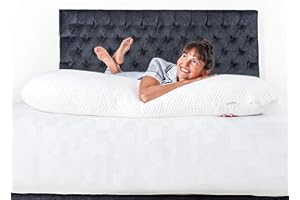 Aricove Body Pillow for Adults, Side Sleeper Pillow for Bed, Full Body Support in Long & Large Size, Tencel Lyocell Cover, Firm Memory Foam & Soft Microfiber, 20x54 inch, Machine Washable