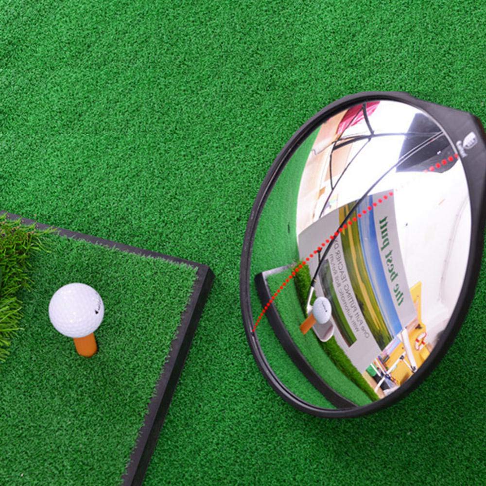 Adjustable Angle Mirror,Universal Learning Full Swing Putting Convex Mirror 360 Degrees Mirror replacement for Full Swing and Putting Enthusiasts