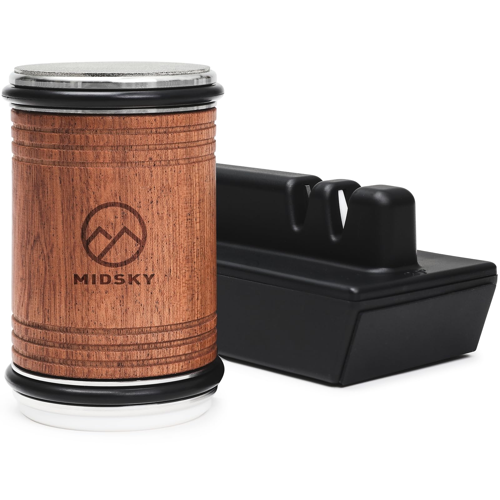 Photo 1 of ***FACTORY SEALED***
MIDSKY Rolling Knife Sharpener Kit, Professional Roller Sharpening System Tool with Diamond & Ceramic Discs, Magnetic Angle Offers 15 & 20 Degrees Sharpening, for Kitchen Chef Knives