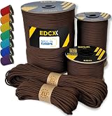 EdcX Paracord 4mm 550 Type III 35 Colors 10m-300m Nylon Rope