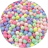Mulutoo 1000pcs 6MM Acrylic Round Beads - Mixed Color