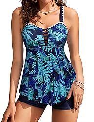 Women's Tankini Swimsuit Tummy Control 2 Piece