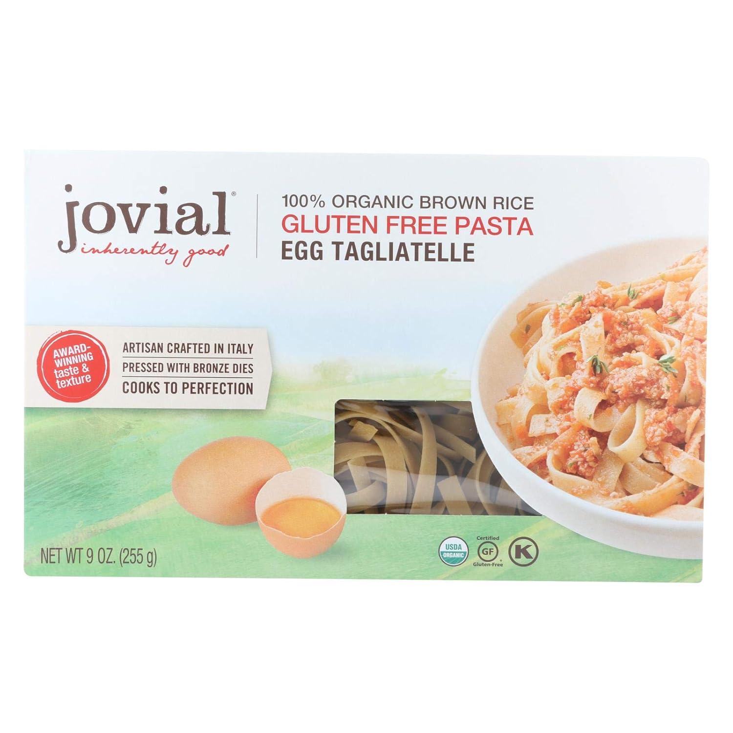 Jovial Traditional Egg Tagliatelle Pasta Brown Rice