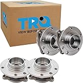 TRQ 2 Piece Wheel Bearing & Hub Assembly Set Compatible with 2015-2017 Chrysler 200