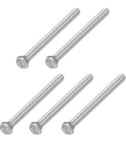 5-Pack 7/16-14 X 3/4 Inch Hex Cap Screws - Stainless Steel Coarse Thread Bolts
