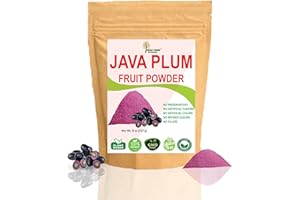 INDUS FARMS SUPERFOODS Indus Farms 100% Natural Java Plum Fruit Powder, 8 oz, Exotic sweet-astringent flavor for Baking, Beverages/Cocktails, Nutritious Food Coloring, GMO-Free, Vegan…