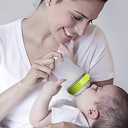 Comotomo Baby Bottle Double Pack, Green, 5oz