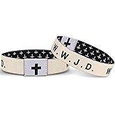 Meajjew Daily Bible Verse Bracelet, Christian Bracelet for Women Men, Christian Jesus Jewelry Gifts Wristband