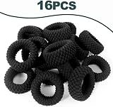 Hanyousheng 16 Pcs Seamless Thick Cotton Hair Ties No Crease No Slip view 5