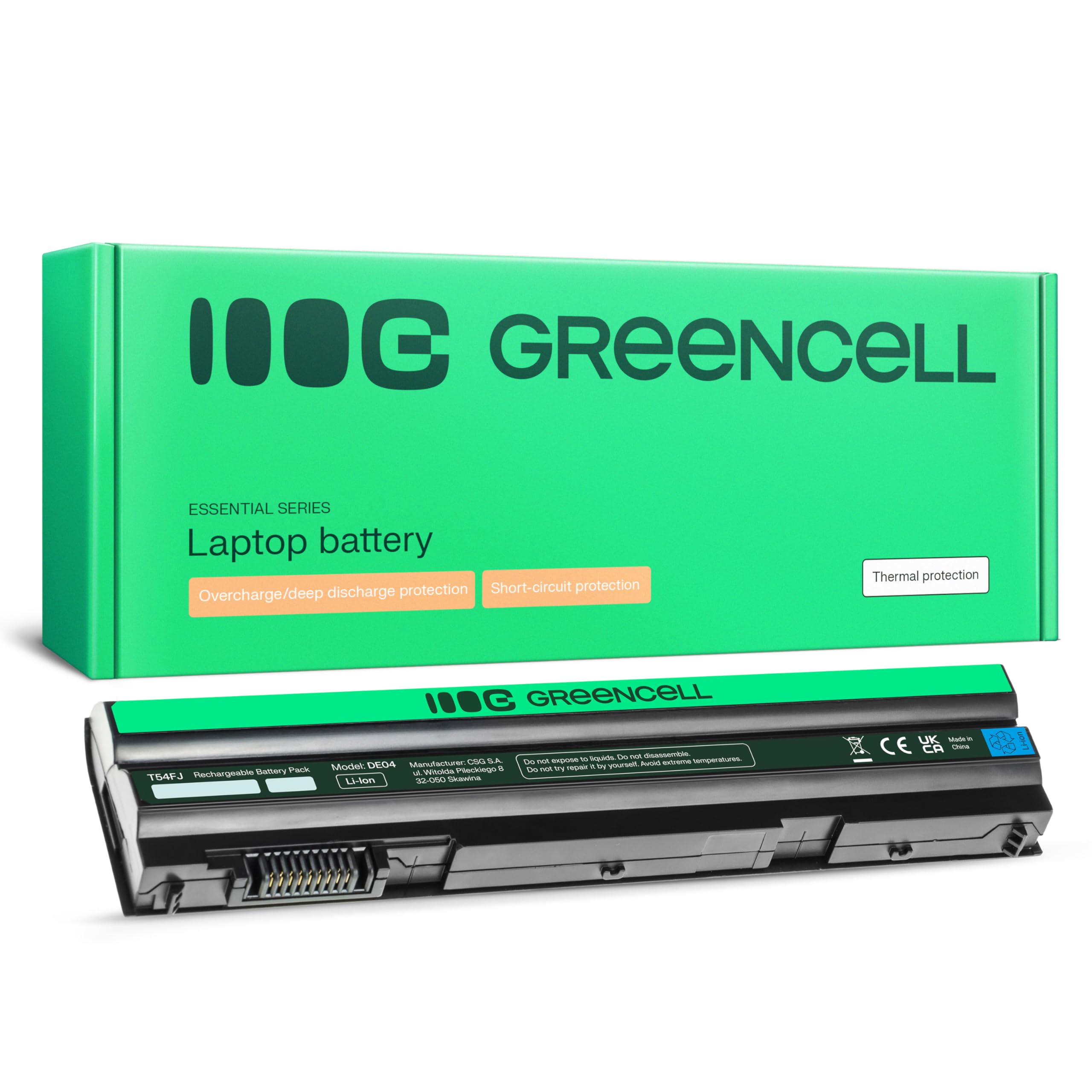 Green Cell DELL T54FJ 8858X M5Y0X N3X1D Battery for DELL Latitude E6420 E6430 E6440 E6520 E6530 E6540 E5420 E5430 E5520 E5530 Vostro 3460 35600 Inspiron 17R 5720 7720 15R 5520 7520 Laptop