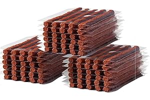 PINKJOY 90 Pack Tire Repair Strings Brown (100 x φ6 mm), Automotive Tool Tire Repair Plugs for Tubeless Off-Road Tires Car, Bike, ATV, UTV, Wheelbarrow, Mower