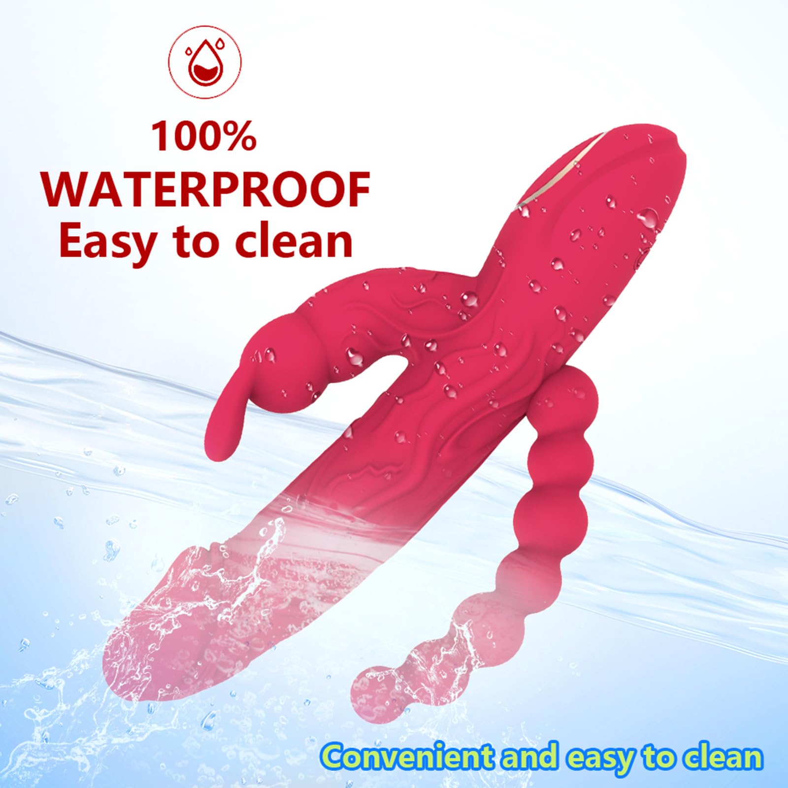 Dildo Vibrator SexSpielzeug G Punkt Vibration 3 in 1 Klitoris Stimulator mit Stoßfunktion Leise und Stark 10 Vibrationsmodi Analplug Analvibrator Prostata Stimulator Erotik Sex Toys für Frau und Paare