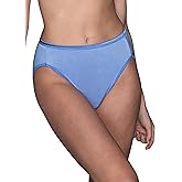 Vanity Fair Women's Illumination Hi Cut Panties, Silky Stretch & Satin Trim
