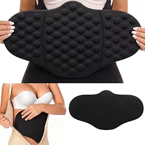 Huwena 1 Pack Lipo Foam Abdominal Compression Board Wrap Around AB Boards 360 with Massage Bubbles for Tummy Bbl Shaping, Hel
