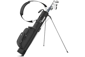 Findway Golf Stand Bag, [Upgraded Generous Space] Small Golf Bag for Driving Range, Par 3 & Executive Courses, Lightweight Sunday Golf Club Carry Bag with 3 Pockets