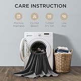 Joydeco Blackout Curtains 46x54 Inch 2 Panels Dark Grey Eyelet Thermal view 7