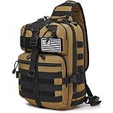 ATBP Tactical Sling Pack Big Crossbody Backpack Over Shoulder Bag Military for Men Hiking Outdoor Sport Gym