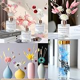 iDattel Dried Flowers Set for Arts & Crafts, Light Pink, DIY Jewelry view 3