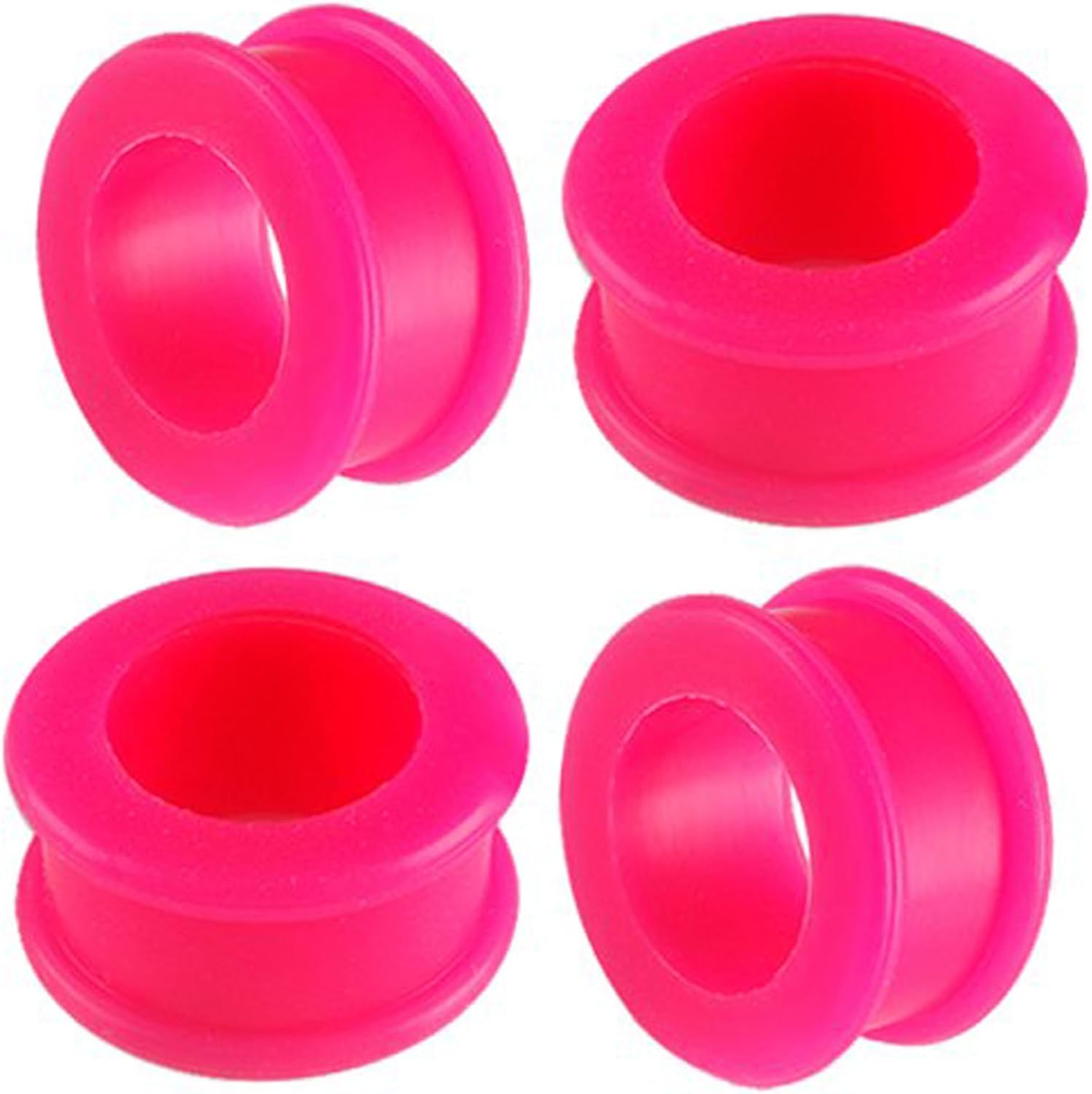 15/16 gauge 24mm Pink Double Flare Tunnels Ear Plugs SI01 wholesale Lot AAJP Ear s